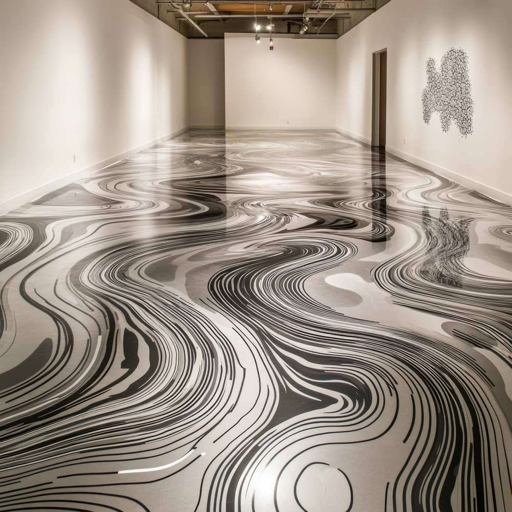  Our metallic floors combine beauty with performance. Designed using specially formulated pigments mixed into a durable epoxy base, each floor is completely unique, offering depth, movement, and an ultra-smooth finish.